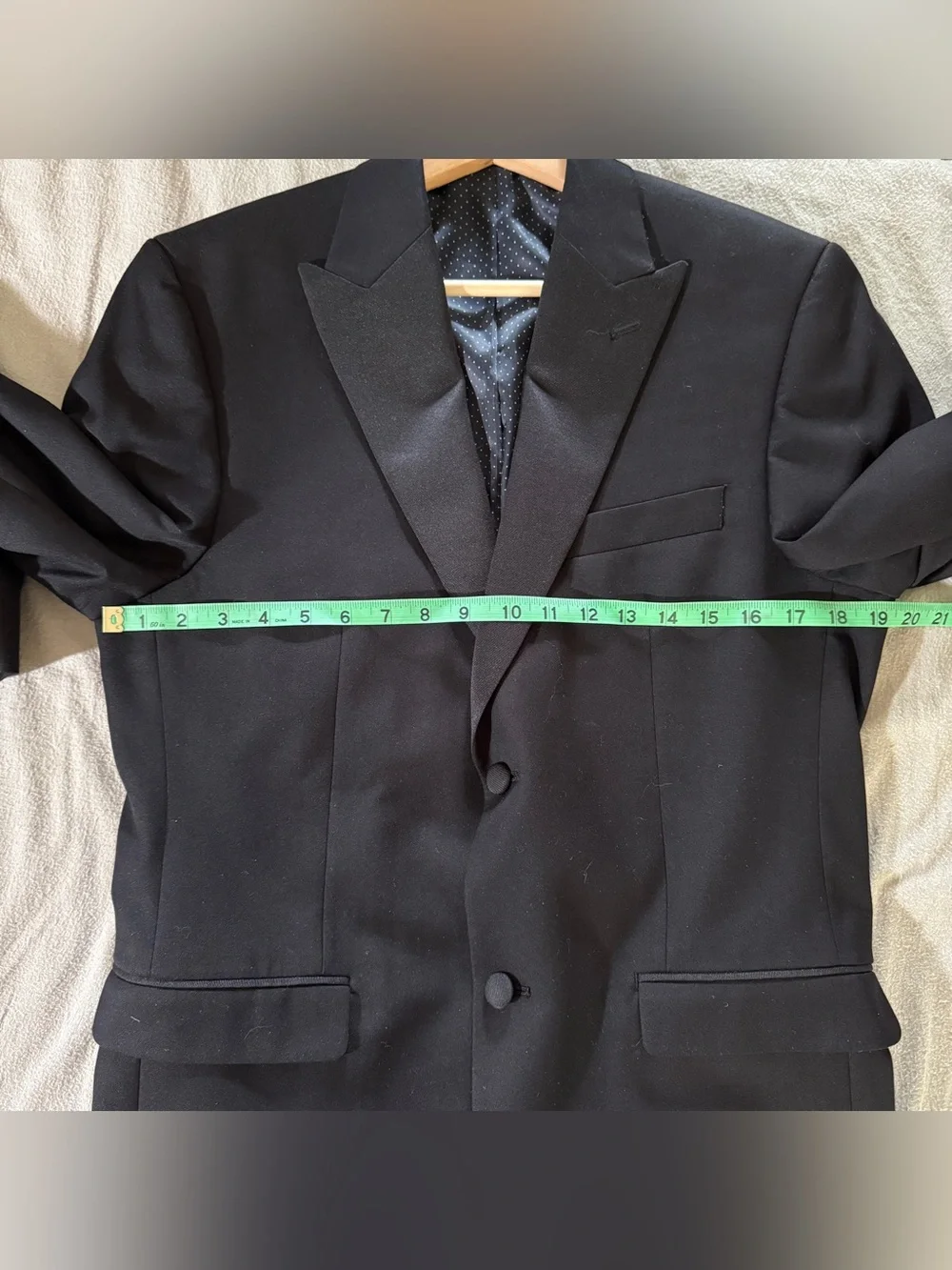 Alfani Black Two-Button Men's Blazer with Notch Lapels